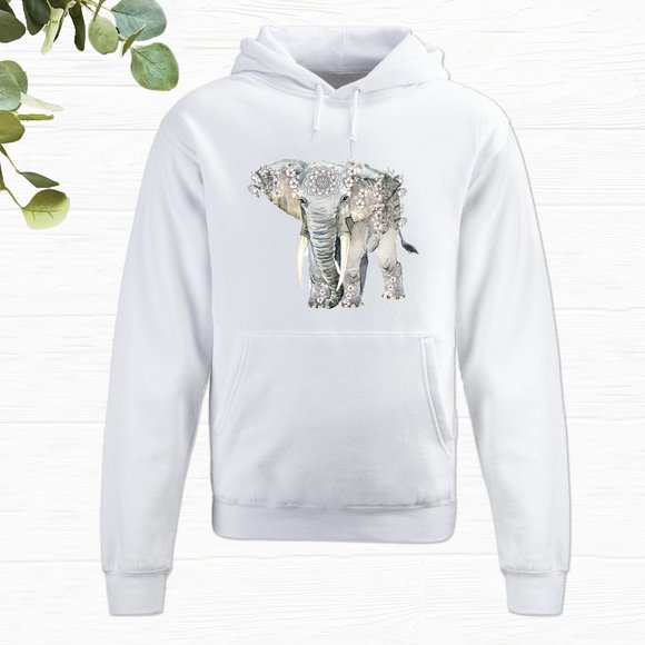 Elephant hoodie, Elephant tshirt - Picture 2 of 3